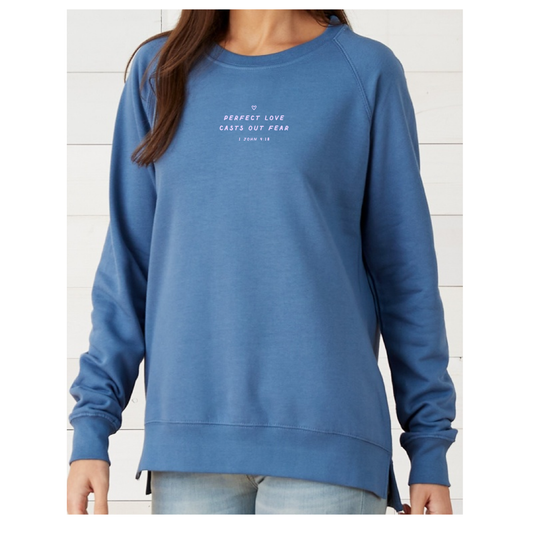 KBF - Casts Out Fear High-Lo Crewneck